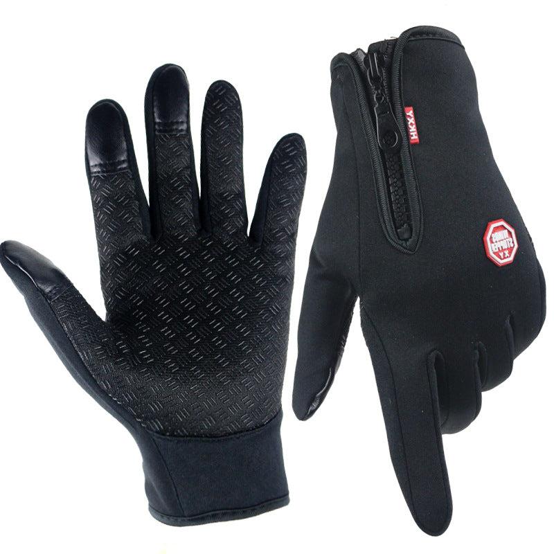 Thermal Gloves Neoprene Fleece-Lined Full-Finger Touchscreen Grip Palm
