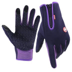 Thermal Gloves Neoprene Fleece-Lined Full-Finger Touchscreen Grip Palm
