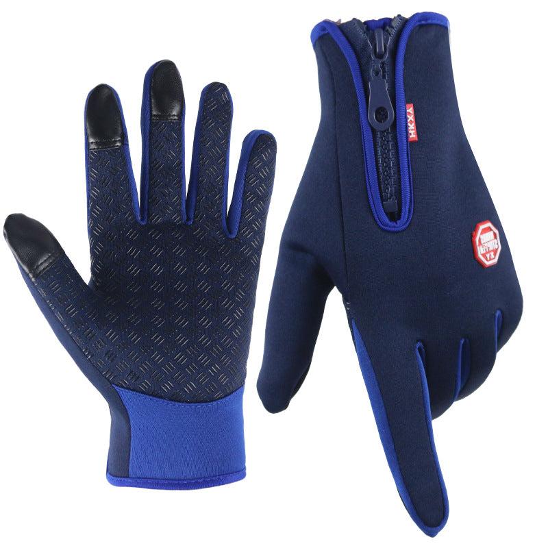 Thermal Gloves Neoprene Fleece-Lined Full-Finger Touchscreen Grip Palm