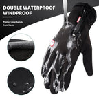 Thermal Gloves Neoprene Fleece-Lined Full-Finger Touchscreen Grip Palm