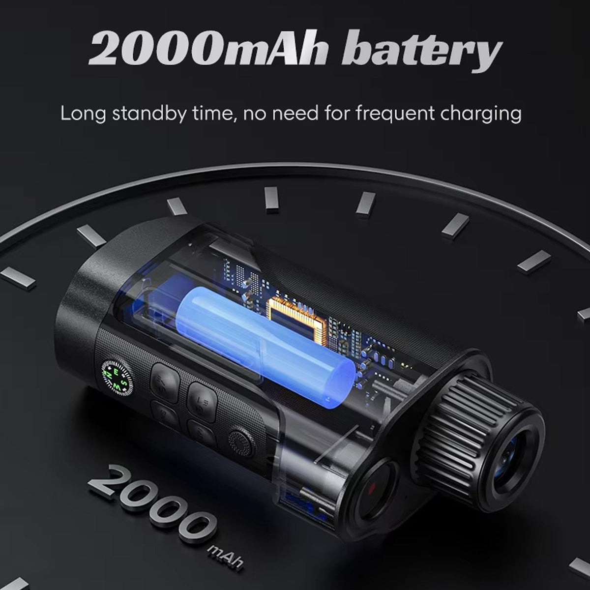 Thermal Monocular 1080P HD 10x Zoom IR Night Vision