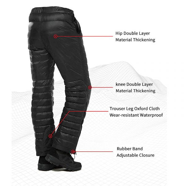 Thermal Pants Goose Down 700 Fill Waterproof