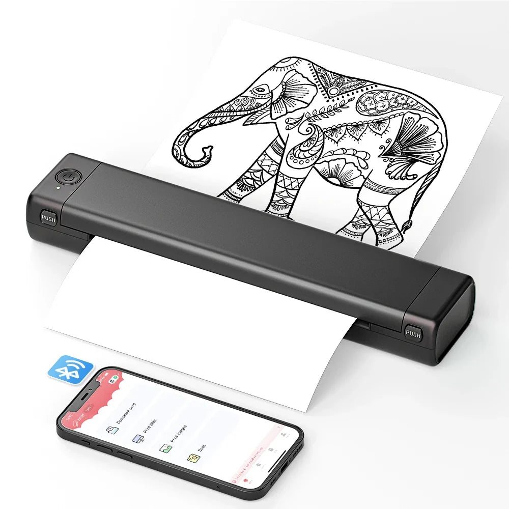 Thermal Printer Inkless Bluetooth Portable