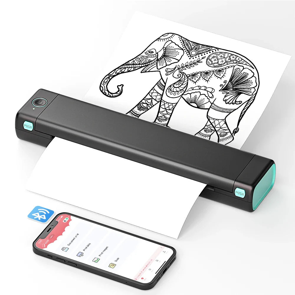 Thermal Printer Inkless Bluetooth Portable