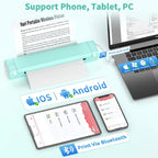 Thermal Printer Inkless Bluetooth Portable