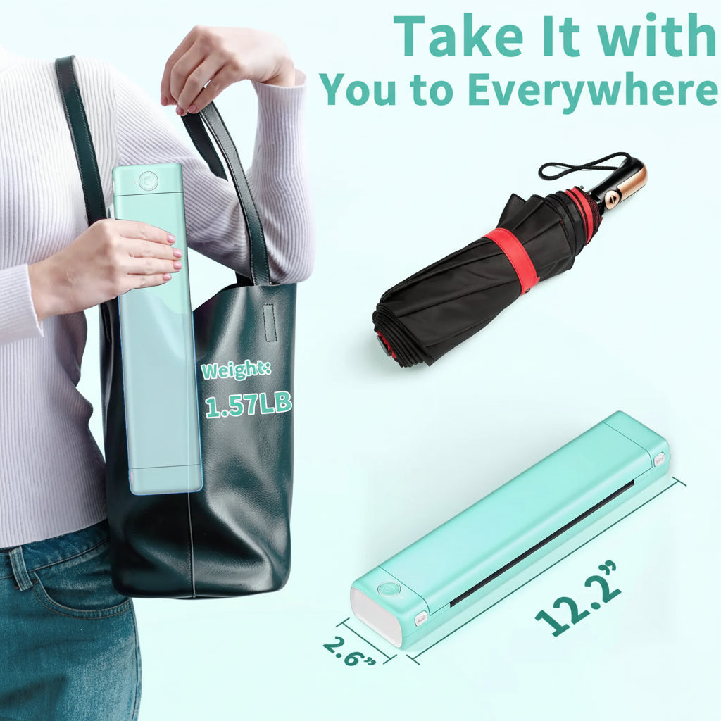 Thermal Printer Inkless Bluetooth Portable
