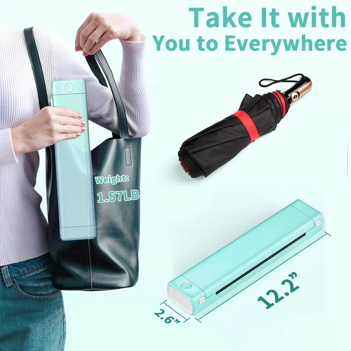 Thermal Printer Inkless Bluetooth Portable