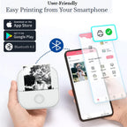 Thermal Printer Inkless Bluetooth Rechargeable