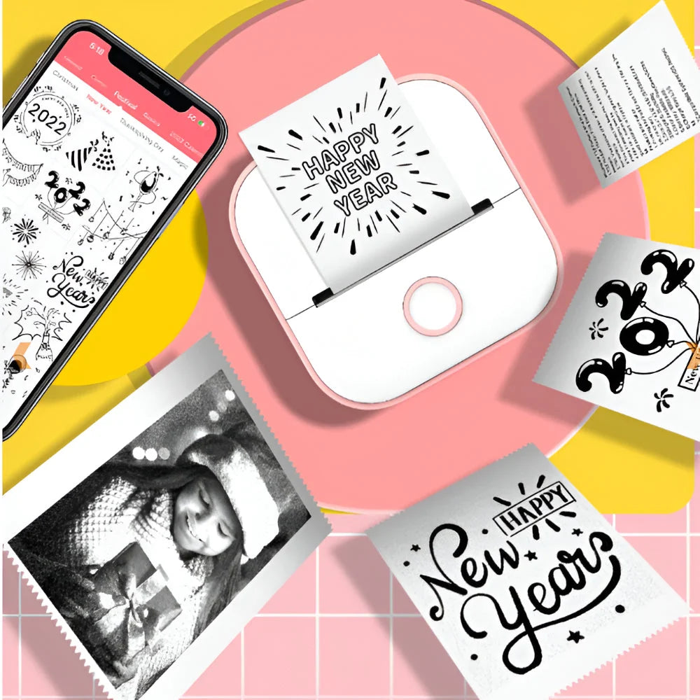 Thermal Printer Inkless Bluetooth Rechargeable