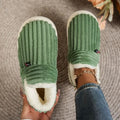 Thermal Slippers Vegan Fleece Lined Cushioned Sole