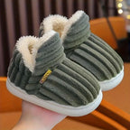Thermal Slippers Vegan Fleece Lined Cushioned Sole