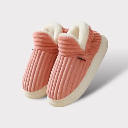 Thermal Slippers Vegan Fleece Lined Cushioned Sole