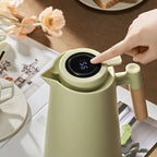Thermos Bottle Double-Walled Stainless Steel Digital Temperature Lid