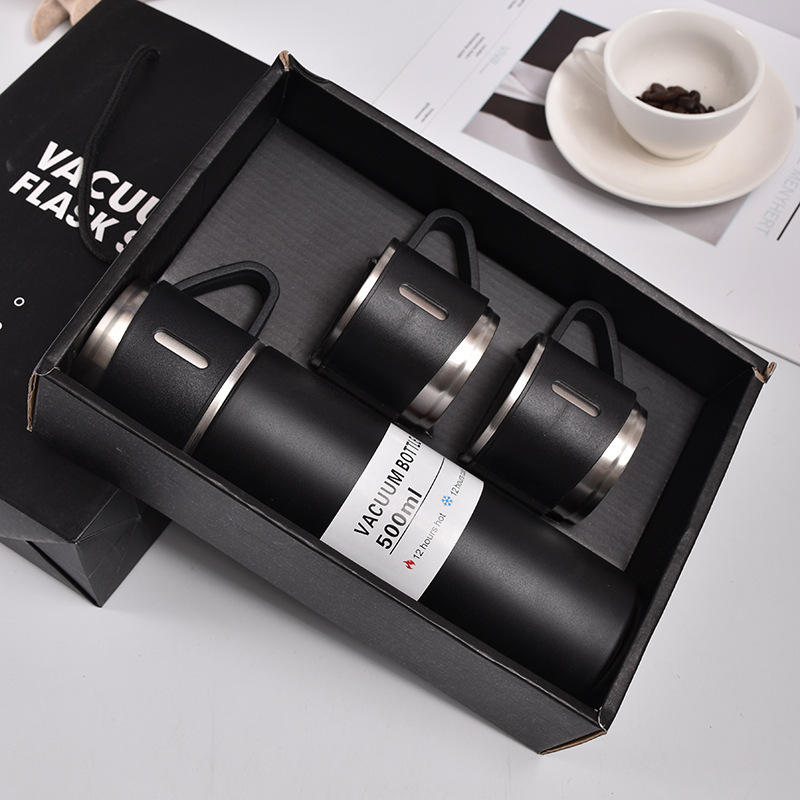 Thermos Flask Vacuum Insulated 500ml Stainless Steel Leak-Proof Lid