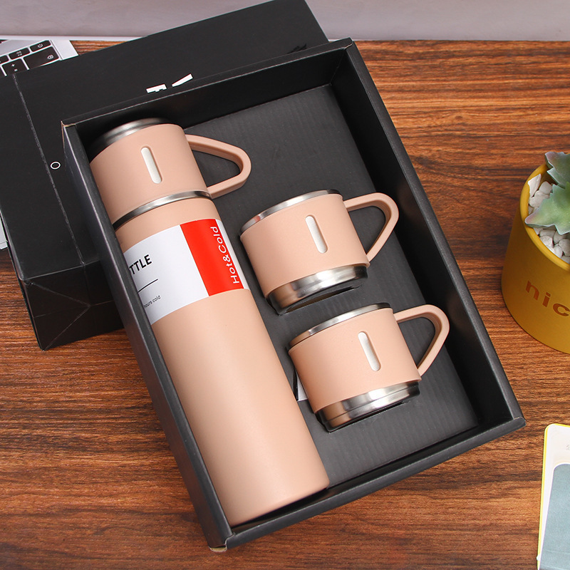 Thermos Flask Vacuum Insulated 500ml Stainless Steel Leak-Proof Lid