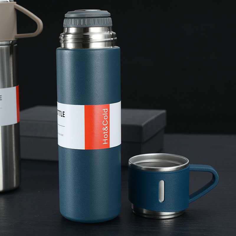 Thermos Flask Vacuum Insulated 500ml Stainless Steel Leak-Proof Lid
