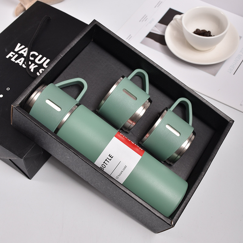 Thermos Flask Vacuum Insulated 500ml Stainless Steel Leak-Proof Lid