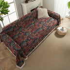 Thick Anti-Scratch Bohemian Tassel-Trim Sofa Cover