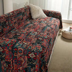 Thick Anti-Scratch Bohemian Tassel-Trim Sofa Cover