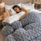 Thick Dual-Sided Velvet & Faux Cashmere Weighted Blanket (Machine-Washable)