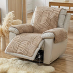 Thick Plush Microfiber Anti-Slip Recliner Sofa Cover (22 x 79 in)