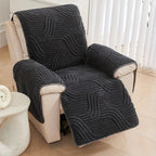 Thick Plush Microfiber Anti-Slip Recliner Sofa Cover (22 x 79 in)
