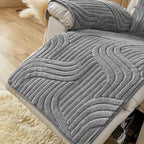 Thick Plush Microfiber Anti-Slip Recliner Sofa Cover (22 x 79 in)