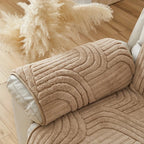 Thick Plush Microfiber Anti-Slip Recliner Sofa Cover (22 x 79 in)