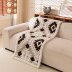 Thick Quilted Plush Sofa Cover (Anti-Slip Backing)