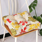 Thick Tufted Microfiber Square Chair Cushion (16 x 16 in)