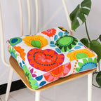 Thick Tufted Microfiber Square Chair Cushion (16 x 16 in)