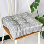 Thick Tufted Microfiber Square Chair Cushion (16 x 16 in)