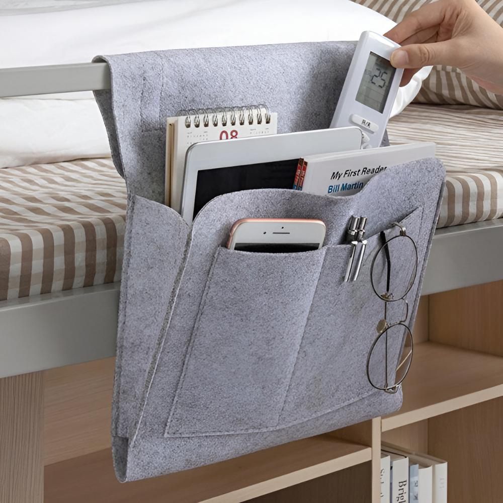Thick Waterproof Felt Hanging Multi-Pocket Bedside Organizer