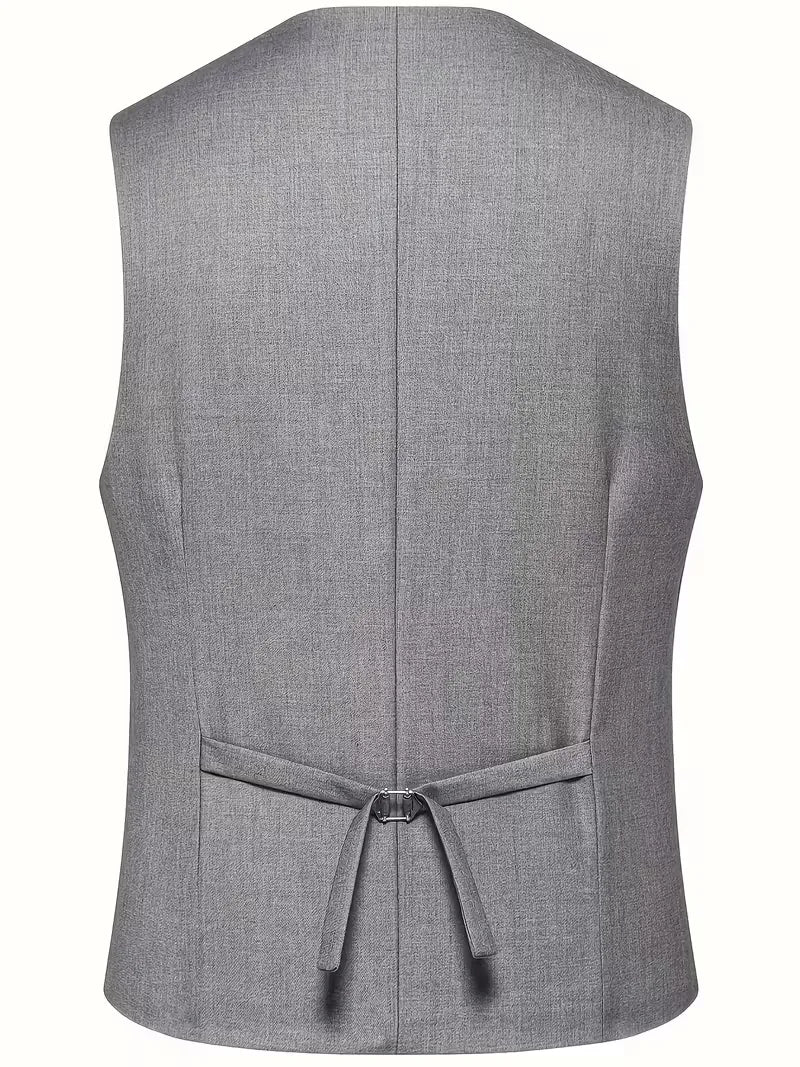 Three-Piece Suit Slim Fit Double-Breasted Waistcoat