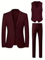 Three-Piece Suit Slim Fit Double-Breasted Waistcoat