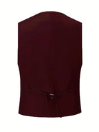 Three-Piece Suit Slim Fit Double-Breasted Waistcoat