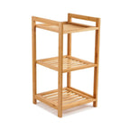 Three-Tier Bath Rack Slim Space-Saving Bamboo