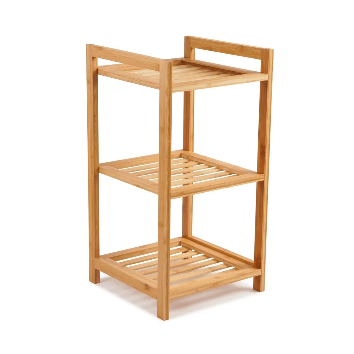 Three-Tier Bath Rack Slim Space-Saving Bamboo