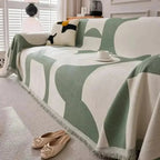 Throw Blanket Chenille Velvety Soft Checked Machine Washable