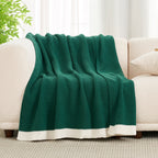 Throw Blanket Chenille Waffle Knit Ultra-Soft & Machine Washable