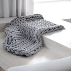 Throw Blanket Chunky Knit Ultra Soft Machine Washable