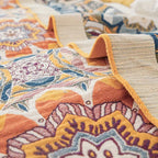 Throw Blanket Cotton Boho Floral Machine Washable