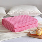 Throw Blanket Cotton Gauze Breathable Machine Washable
