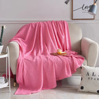 Throw Blanket Cotton Gauze Breathable Machine Washable