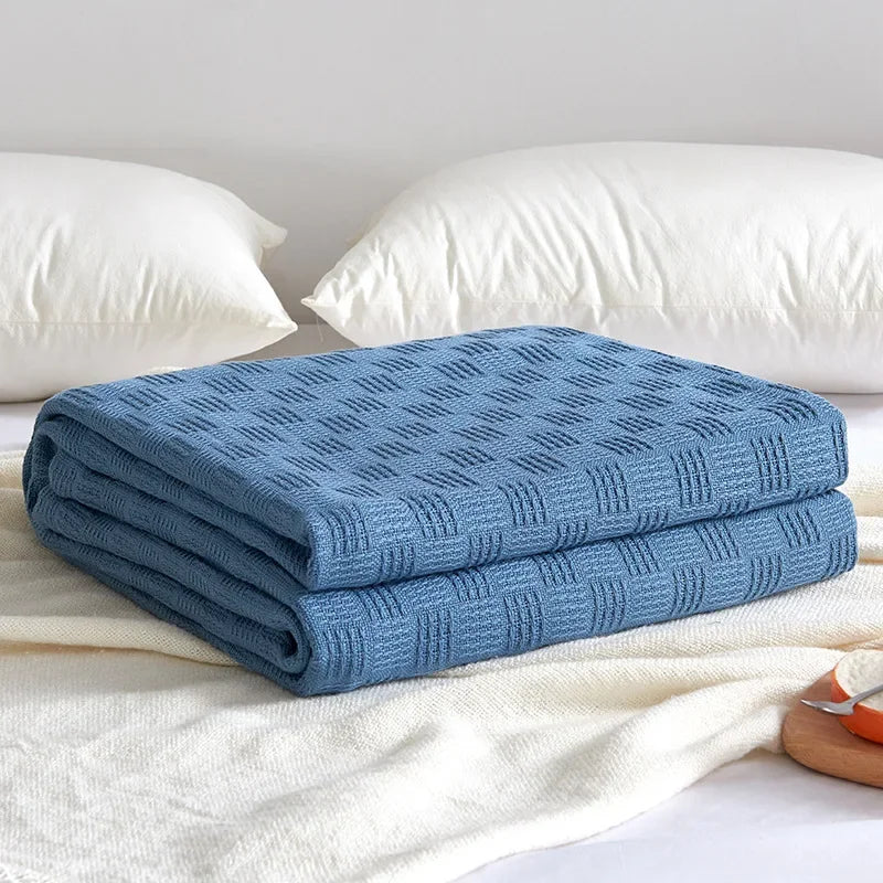 Throw Blanket Cotton Gauze Breathable Machine Washable