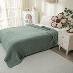 Throw Blanket Cotton Muslin Lightweight & Breathable