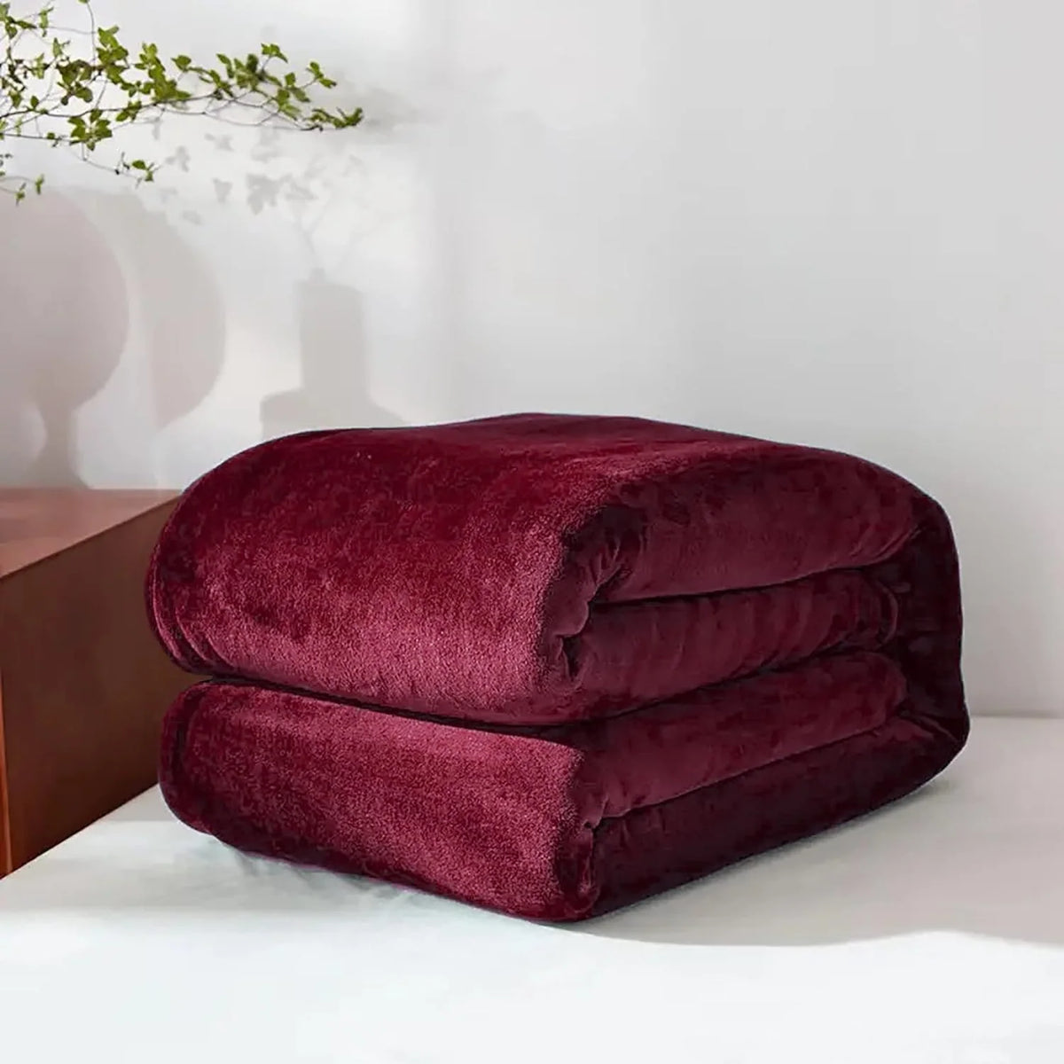Throw Blanket Double-Sided Faux Mink Hypoallergenic & Machine Washable