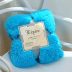 Throw Blanket Faux Fur Long Pile Plush