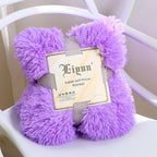 Throw Blanket Faux Fur Long Pile Plush