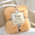 Throw Blanket Faux Fur Long Pile Plush